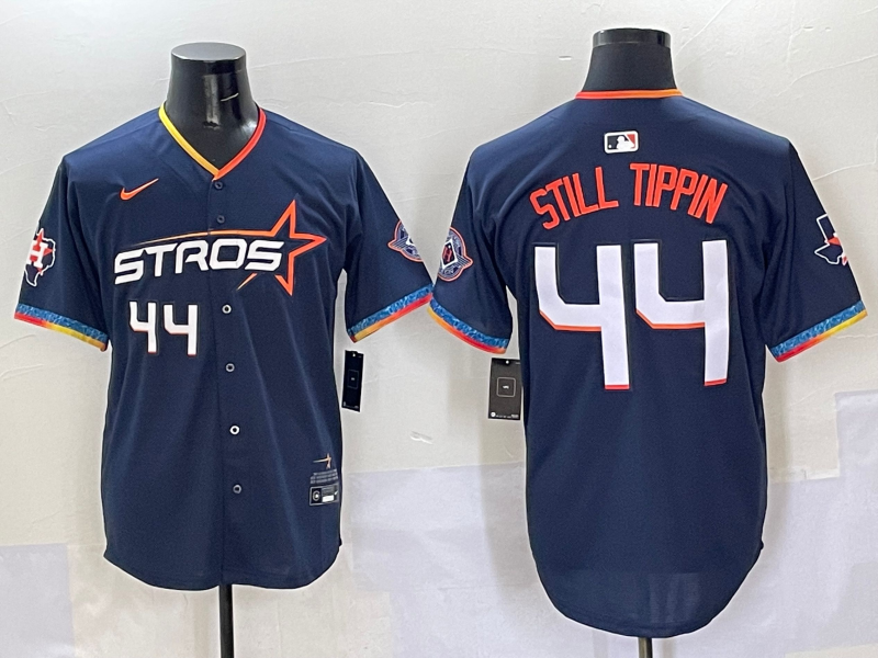Youth 2025 MLB Houston Astros #44 Alvarez black jersey style 3